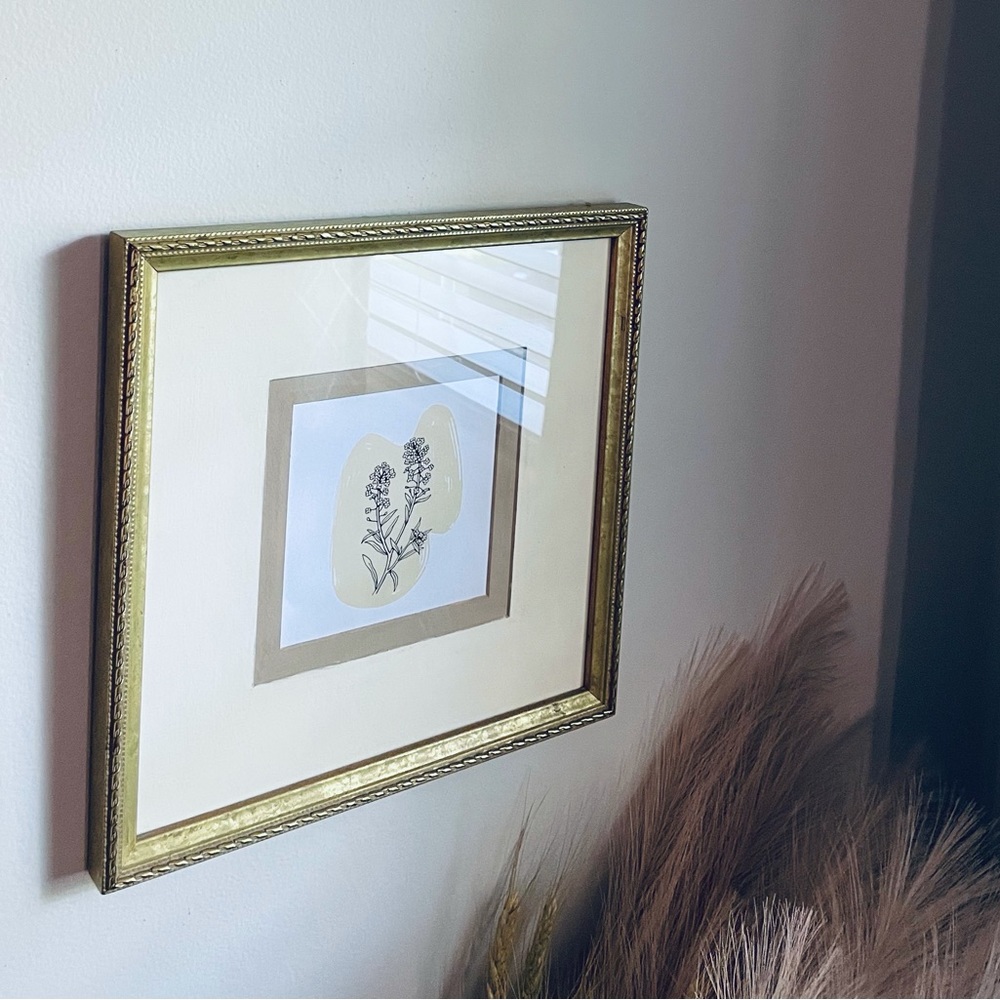Floral framed art